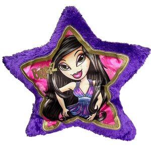 Bratz Y2K Jade Star Shaped Purple Pillow